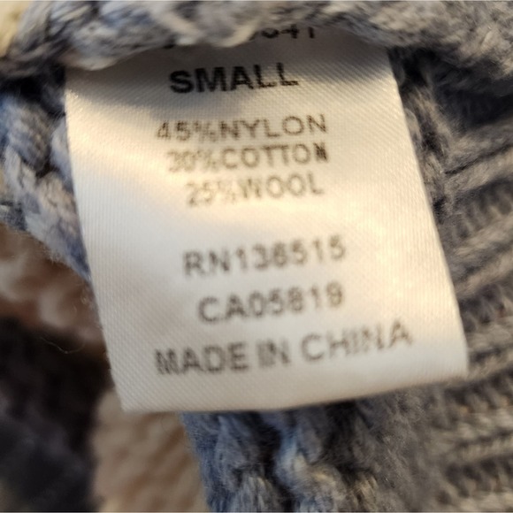 One Grey Day Striped Sweater Oversized Boxy Sweater Pink Blue Size S - Picture 7 of 8